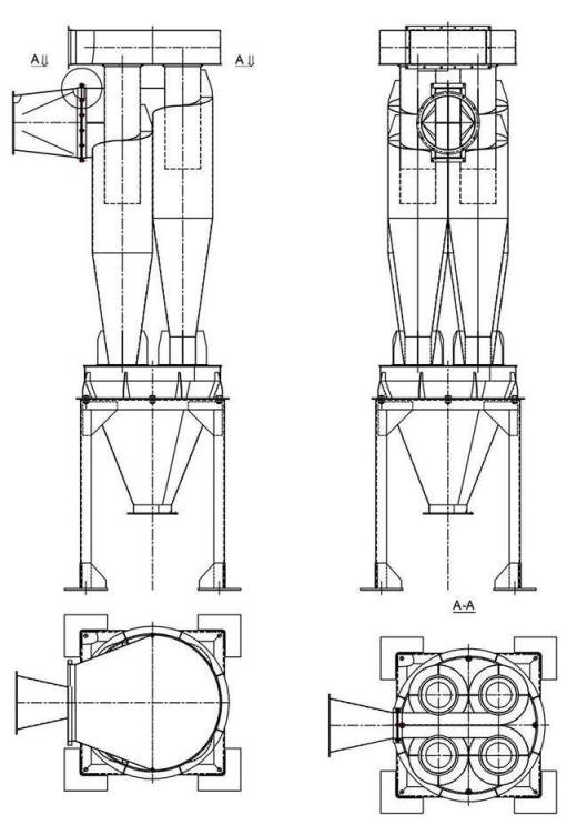 чертеж циклона У21-ББЦ в Невинномысске